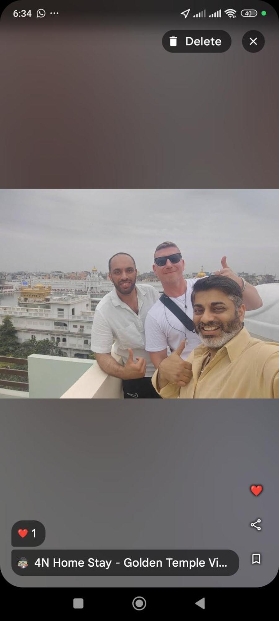 4N Homestay- Golden Temple View Amritsar Zewnętrze zdjęcie