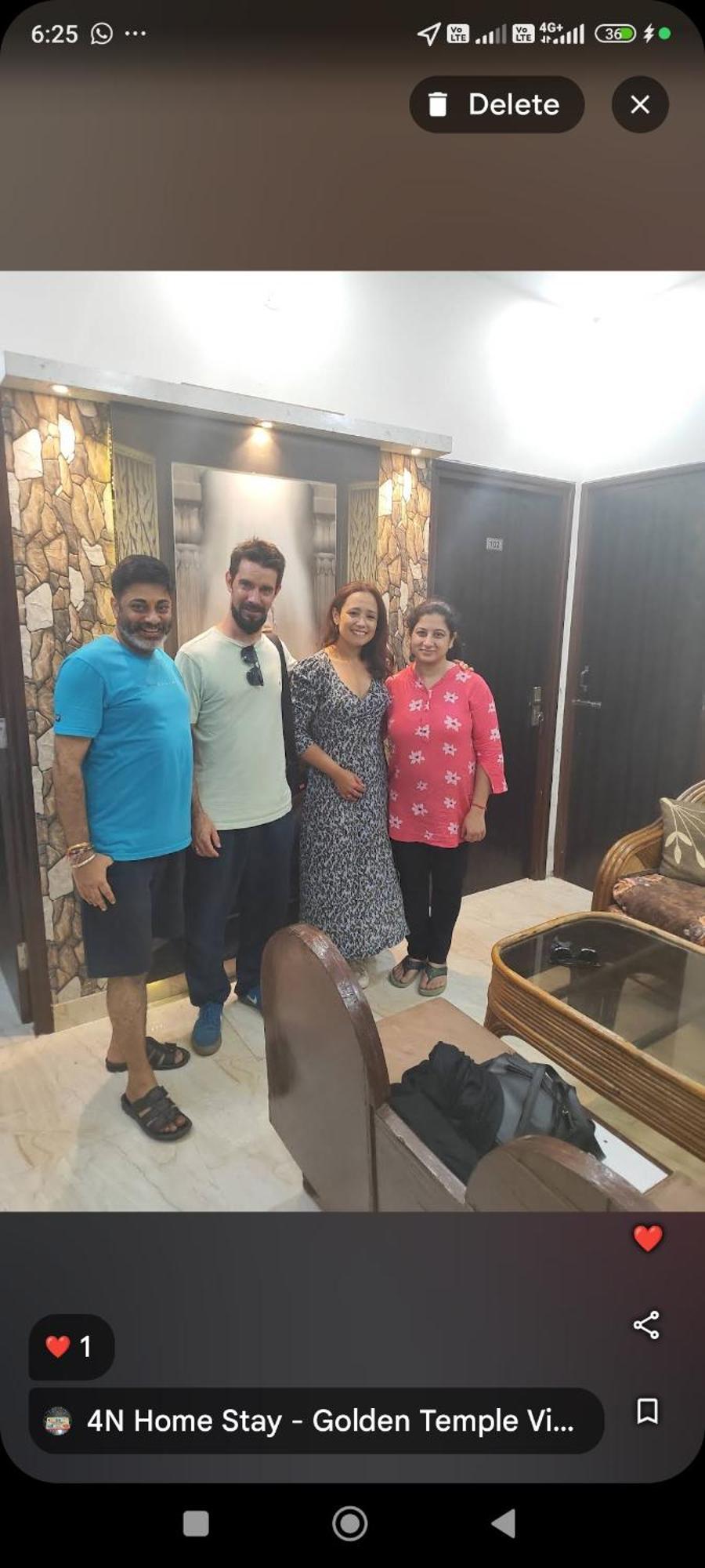 4N Homestay- Golden Temple View Amritsar Zewnętrze zdjęcie
